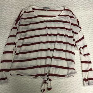 Charlotte Russe Tie Front Shirt - Medium